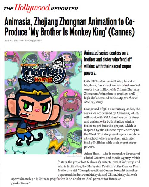 MAY 2011 axapac Animation News Animationa Magazine The Star Online Variety Cynopsis Media myMetro OnScreenAsia The Hollywood Reporter 2 1