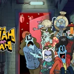 Promotional artwork for Kisah Bawah Tanah featuring a group of animated zombie characters bursting out of a red-lit underground doorway, with Astro One and Sooka logos displayed in the corners.